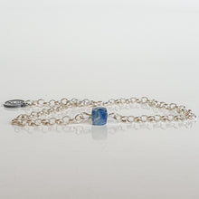 Load image into Gallery viewer, Delicate Kyanite A+ from Brasil Silver Bracelet "Elevation"