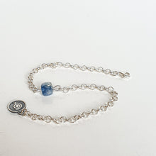 Load image into Gallery viewer, Delicate Kyanite A+ from Brasil Silver Bracelet "Elevation"