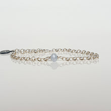 Load image into Gallery viewer, Link Chain Aquamarine Stone Bracelet for Women's 2023