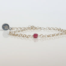 Load image into Gallery viewer, Delicate Purple Tourmaline A+ Silver 925 Bracelet "Harmony"