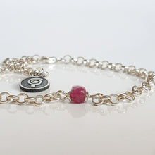 Load image into Gallery viewer, Delicate Purple Tourmaline A+ Silver 925 Bracelet "Harmony"