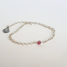 Load image into Gallery viewer, Delicate Purple Tourmaline A+ Silver 925 Bracelet "Harmony"