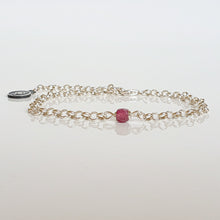 Load image into Gallery viewer, Delicate Purple Tourmaline A+ Silver 925 Bracelet "Harmony"