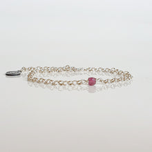 Load image into Gallery viewer, Delicate Purple Tourmaline A+ Silver 925 Bracelet "Harmony"
