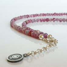 Load image into Gallery viewer, Purple Tourmaline Silver Necklace for Women's - Elegant Jewelry 2023