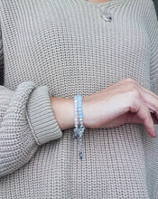 Load image into Gallery viewer, Aquamarine A+ Delicate Silver Bracelet for Women &quot;Stone of Faith&quot;