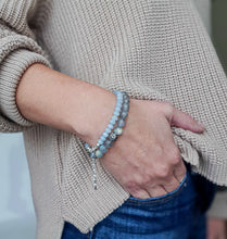 Load image into Gallery viewer, Aquamarine A+ Delicate Silver Bracelet for Women &quot;Stone of Faith&quot;