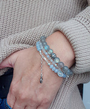 Load image into Gallery viewer, Aquamarine A+ Delicate Silver Bracelet for Women &quot;Stone of Faith&quot;