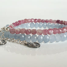 Load image into Gallery viewer, Aquamarine A+ Delicate Silver Bracelet for Women &quot;Stone of Faith&quot;