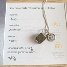 Load image into Gallery viewer, Pirito sidabro 925 kolje moterims "Pozityvas"