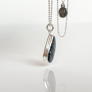 Pietersite AAA+ from Namibia Pendant with chain "Tempest Stone"