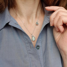 Load image into Gallery viewer, Aquamarine Raw AAA+ Silver Pendant for Women "Stone of Faith"