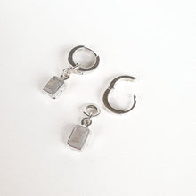 Load image into Gallery viewer, Elegant Silver 925 Earrings "Intuition" with High Grade White-Blue Moonstone