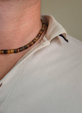Load image into Gallery viewer, Baltic Amber Silver 925 Necklace for Men "Sun Stories"