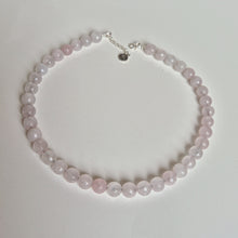 Load image into Gallery viewer, Pink Quartz Silver 925 Necklace "Tenderness"