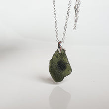 Load image into Gallery viewer, Legendary Moldavite from Czech Silver Pendant "Stone of greatness"