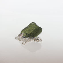 Load image into Gallery viewer, Legendary Moldavite from Czech Silver Pendant "Stone of greatness"