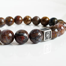 Load image into Gallery viewer, Pietersite Silver Bracelet for Women &quot;Tempest Stone&quot;