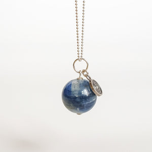 Kyanite A+ from Brasil Silver Necklace "Elevation"