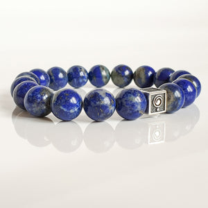 Lazurite Stone Bracelet for Men's - Spiritual 925 Silver Bracelet 2023