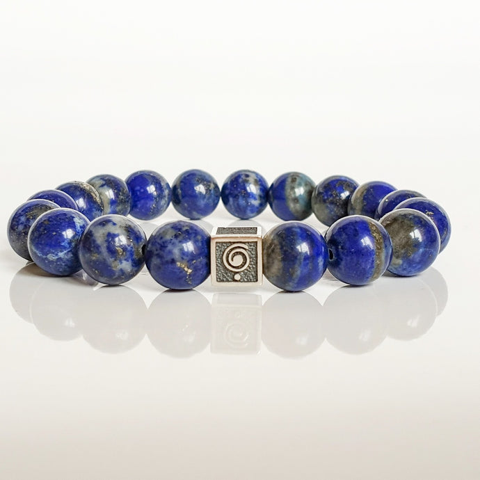 Lazurite Stone Bracelet for Men's - Spiritual 925 Silver Bracelet 2023