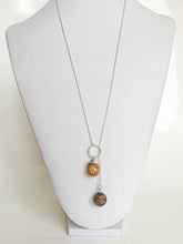 Load image into Gallery viewer, Petrified Wood Long Necklace &quot;Balance&quot;