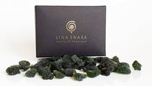 Load image into Gallery viewer, moldavite pendant with silver chain