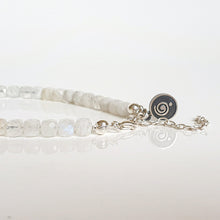 Load image into Gallery viewer, Moonstone A+ Delicate Silver Bracelet for Women "Intuition"