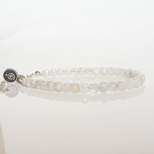 Load image into Gallery viewer, Moonstone A+ Delicate Silver Bracelet for Women &quot;Intuition&quot;