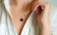 Load image into Gallery viewer, Black Row Tourmaline Silver 925 Pendant with chain "Harmony"