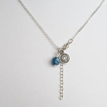 Load image into Gallery viewer, Delicate Kyanite A+ from Brasil Silver Pendant &quot;Elevation&quot;