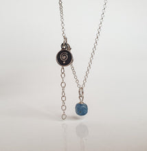 Load image into Gallery viewer, Delicate Kyanite A+ from Brasil Silver Pendant "Elevation"