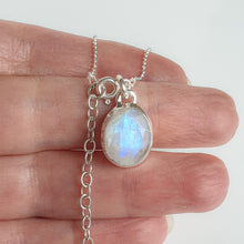 Load image into Gallery viewer, Moonston AAA+ grade silver 925 pendant with chain "Intuition"