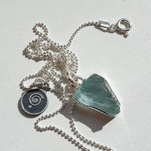 Load image into Gallery viewer, Aquamarine Raw AAA+ Silver Pendant for Women &quot;Stone of Faith&quot;