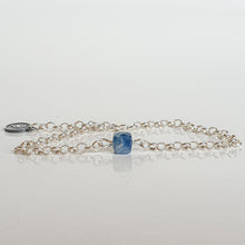 Load image into Gallery viewer, Delicate Kyanite A+ from Brasil Silver Bracelet &quot;Elevation&quot;