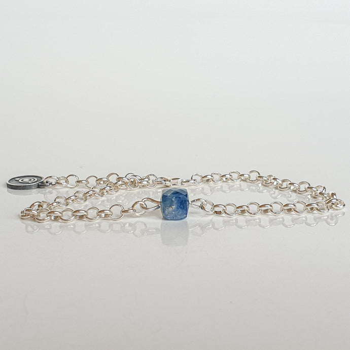 Delicate Kyanite A+ from Brasil Silver Bracelet 
