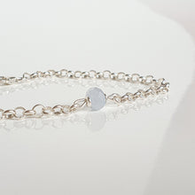 Load image into Gallery viewer, Link Chain Aquamarine Stone Bracelet for Women&#39;s 2023