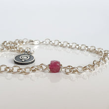 Load image into Gallery viewer, Delicate Purple Tourmaline A+ Silver Bracelet &quot;Harmony&quot;