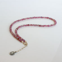 Load image into Gallery viewer, Set of Purple Tourmaline A+ Silver Necklace and Bracelet &quot;Harmony&quot; - Petit Secret
