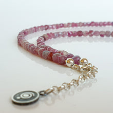 Load image into Gallery viewer, Purple Tourmaline Silver Necklace &quot;Harmony&quot; - Petit Secret