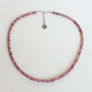 Purple Tourmaline Silver Necklace "Harmony" - Petit Secret