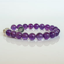 Load image into Gallery viewer, Amethyst A+ Silver Bracelet &quot;&quot;Magic of The Universe&quot;