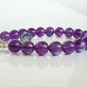Amethyst A+ Silver Bracelet ""Magic of The Universe"