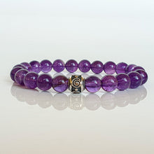 Load image into Gallery viewer, Amethyst A+ Silver Bracelet &quot;Magic of The Universe&quot;