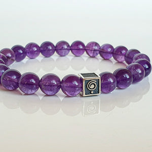 Amethyst A+ Silver Bracelet for Women "Magic of The Universe"