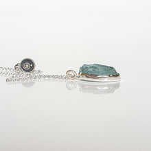 Load image into Gallery viewer, Aquamarine raw AAA+ Silver Pendant for Women &quot;Stone of Faith&quot;