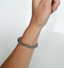 Load image into Gallery viewer, Labradorite AAA+ Silver Bracelet for Women &quot;The Guardian&quot; 8 mm