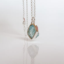 Load image into Gallery viewer, Aquamarine Raw AA+ Silver Pendant for Women &quot;Stone of Faith&quot;