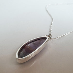 Super 7 Solid Silver Necklace for Women "Melody Stone"