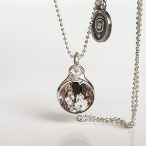 Super 7 Solid Silver Necklace "Melody Stone"